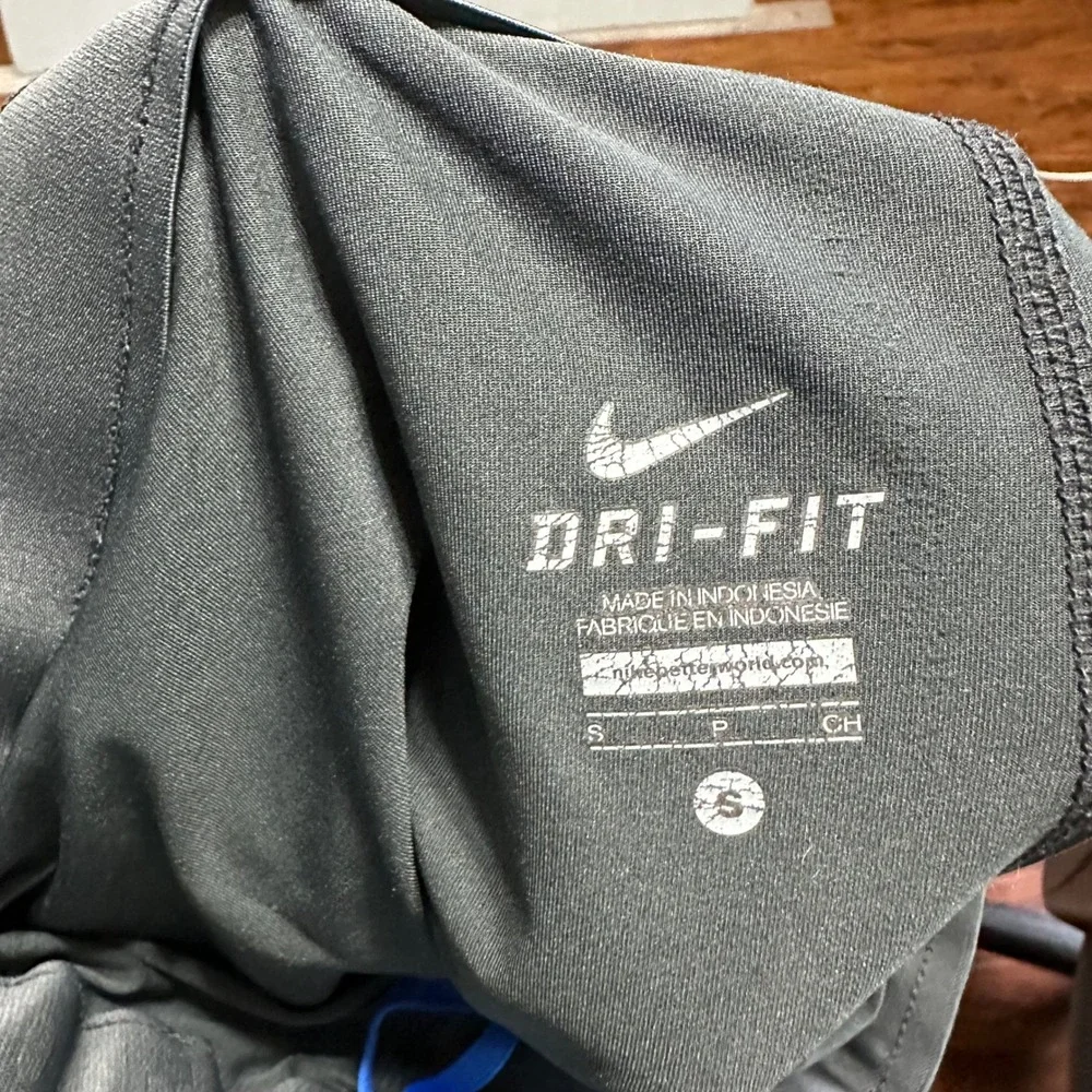Nike Dri-FIT 2-in-1 Running Shorts Blue Black Compression Liner Womens Small